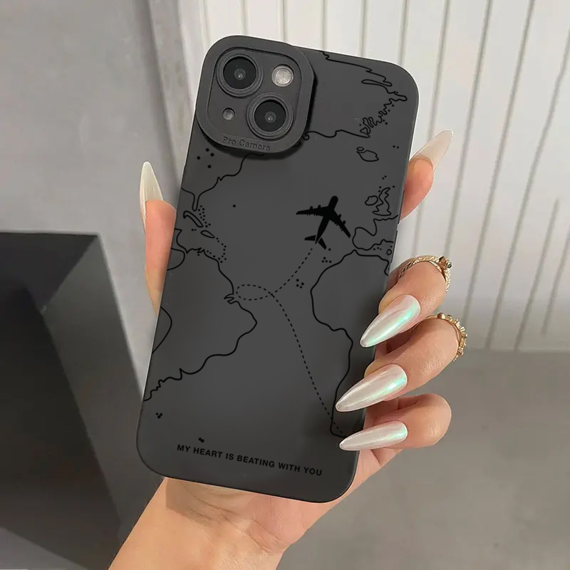 Xo Phone Accessories - Travel-spired Airplane Route Bumper Phone Case