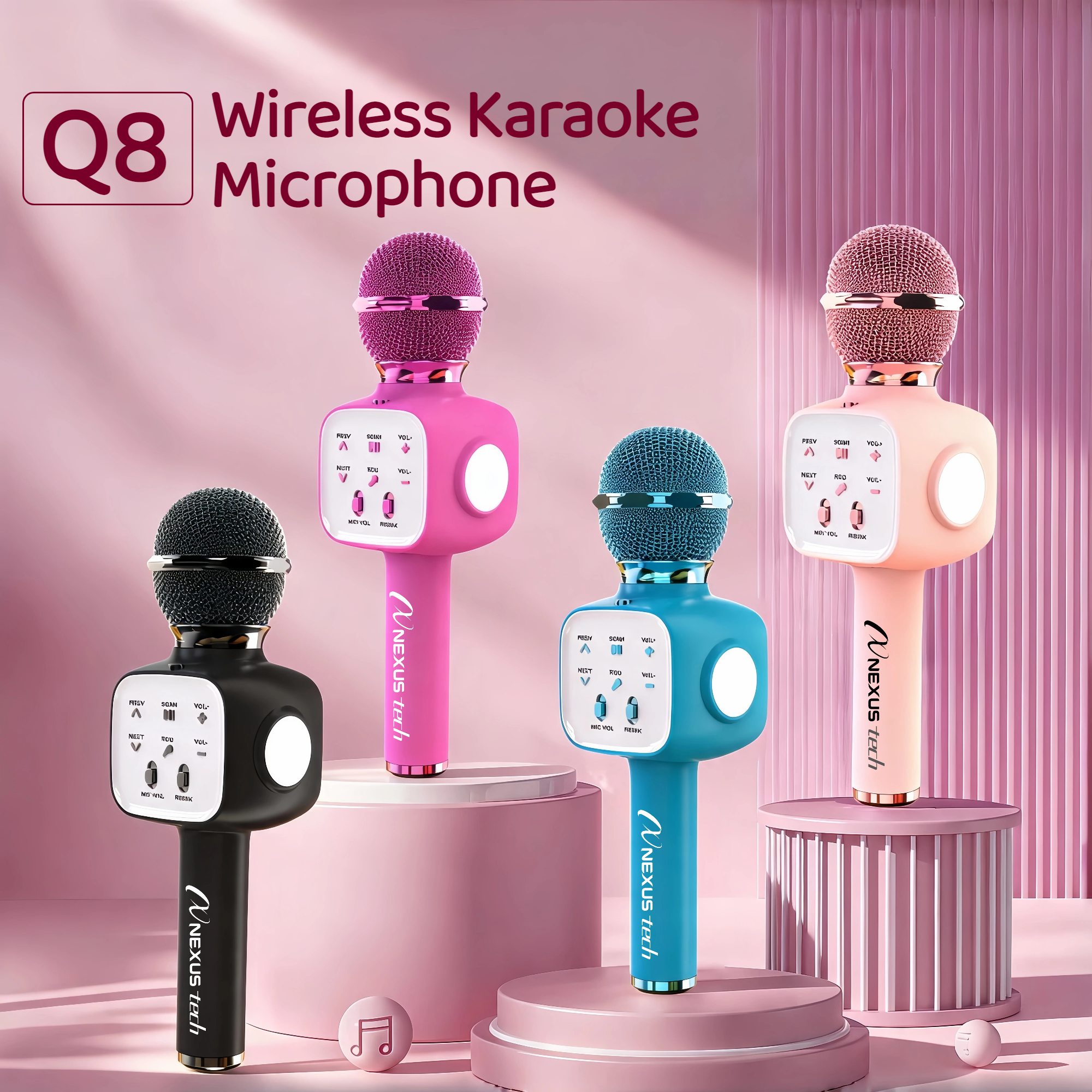 Bluetooth Earphone Tws - Wireless Bluetooth 5.2 Karaoke Microphone 5