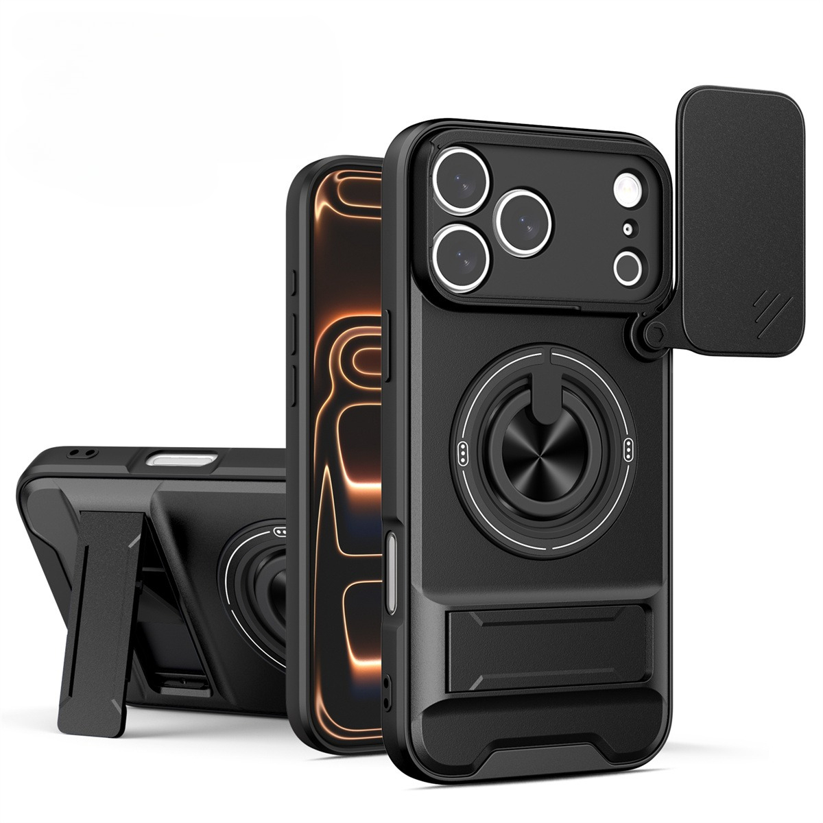 Magnetic Phone Case for IPhone - Phone Kickstand Ring review and price