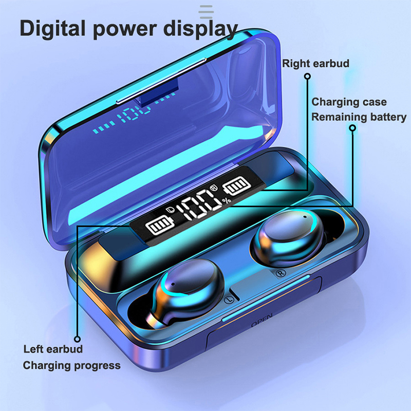 2026 F9 Wireless Earphones LED - Bluetooth Earphone Tws review and price