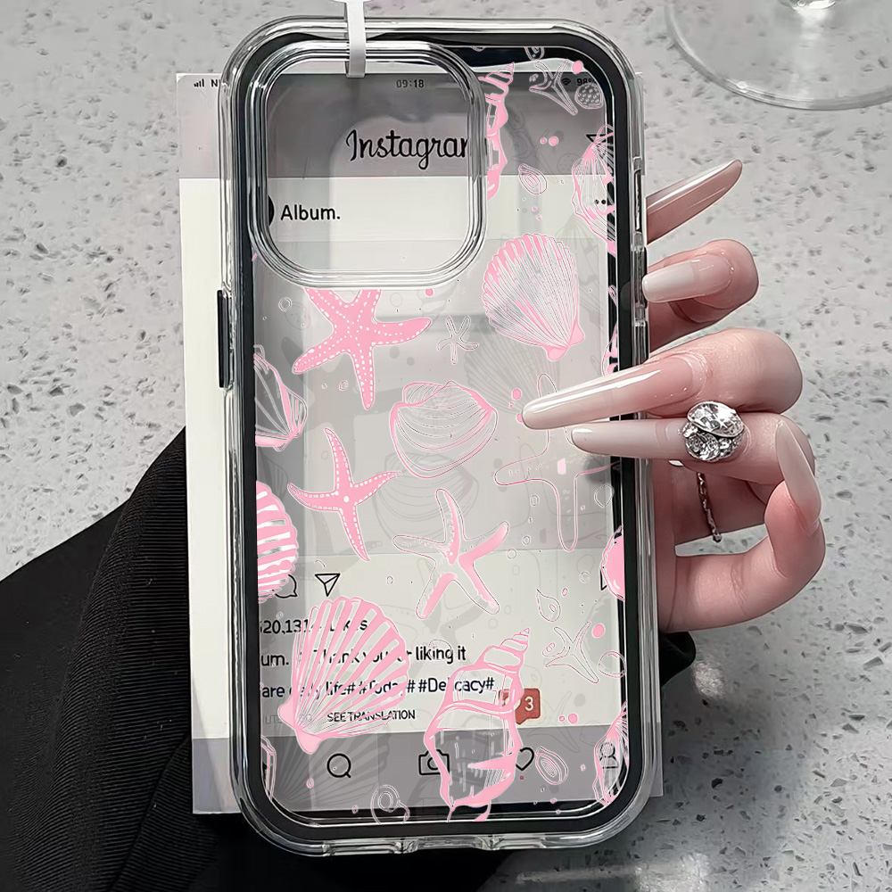 Summer Pink Seashell Clear Pho - Xo Phone Accessories review and price
