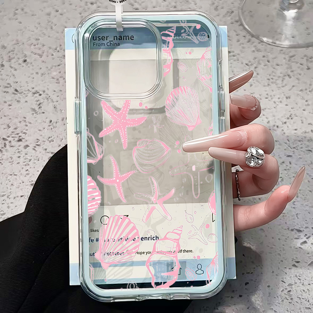 Summer Pink Seashell Clear Pho - Xo Phone Accessories review and price