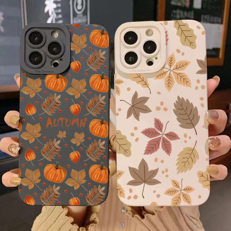 Retro Maple Leaf Pattern Phone - Phone Accessories Samsung review and price