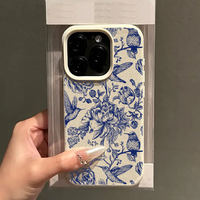 Blue Retro Floral Bird Pattern - Xo Phone Accessories review and price