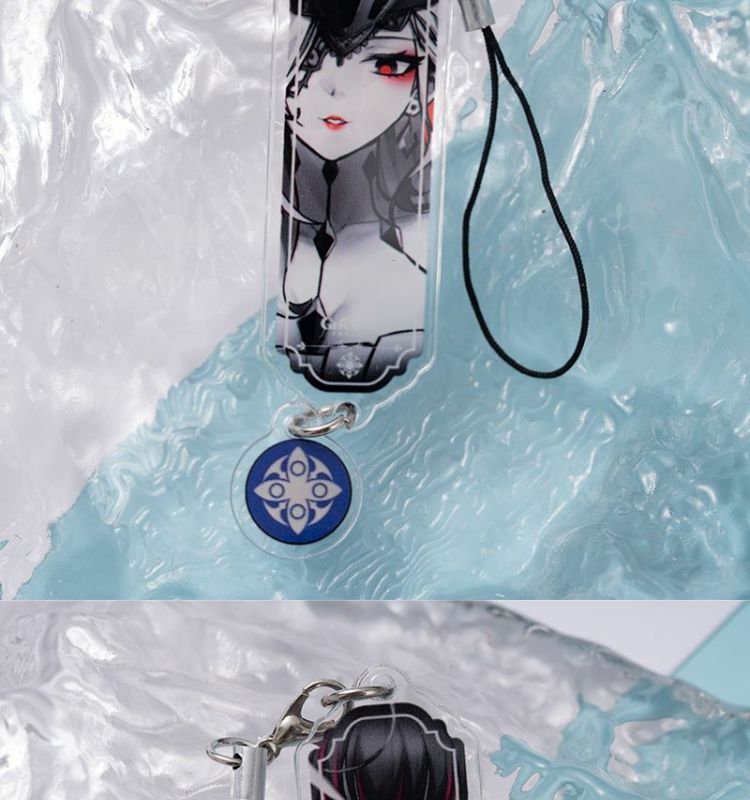 8pcs Anime Keychain Genshin Im - Phone Accessories Charms review and price