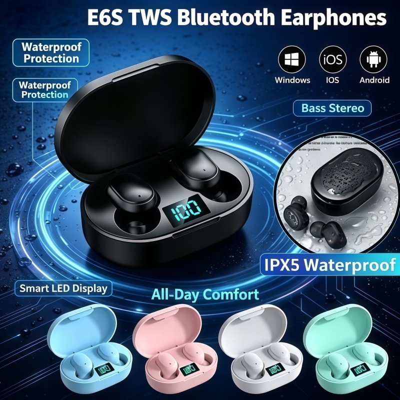 2026Hot-selling TWS E6S Fone B - Bluetooth Earphone Tws review and price