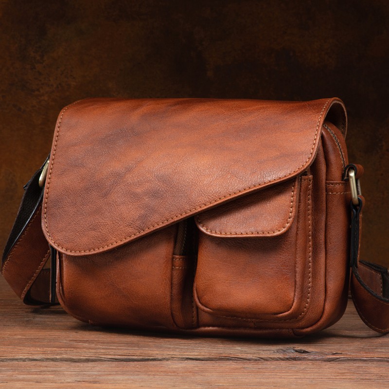 Men's Stylish Leather Shoulder - Phone Accessories China review and price