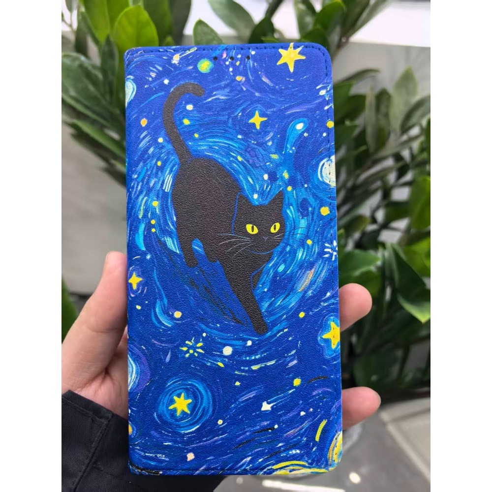 Painted Magnetic Flip Leather  - Phone Accessories Samsung review and price