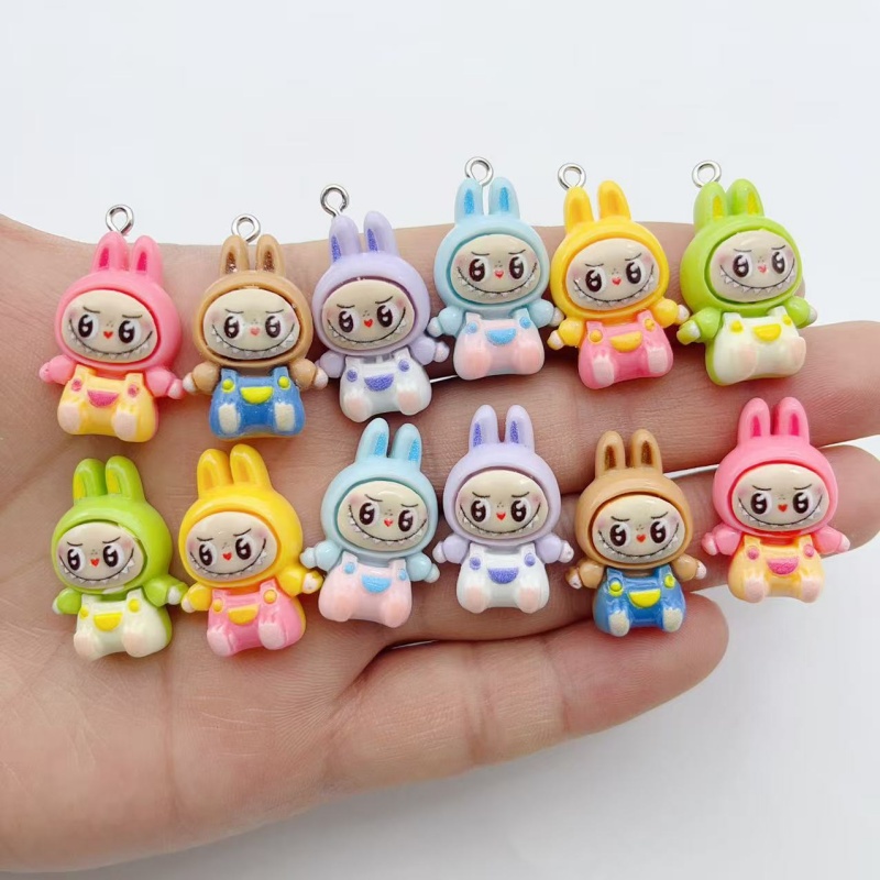 10Pcs Kawaii Rabbit Strawberry - Phone Accessories Charms review and price