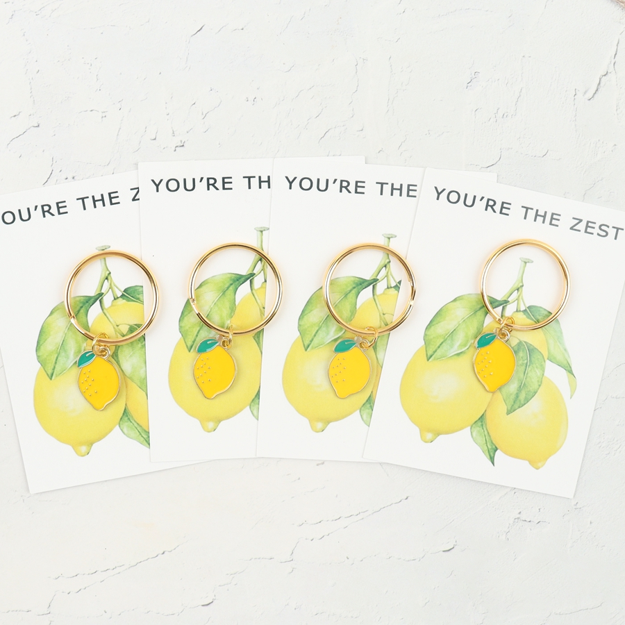 7 Chic Lemon Keychains, Includ - Phone Accessories Charms review and price